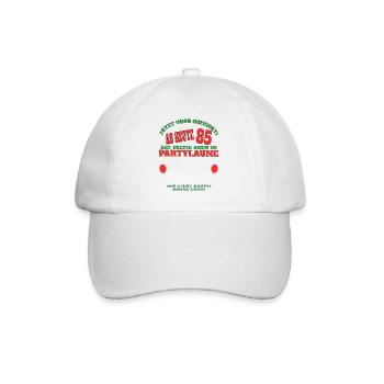 85th Birthday Man and Woman Guestbook - Baseball Cap - white/white - Front