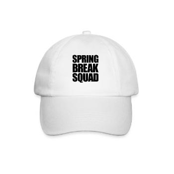 Spring Break Squad Spring Break - Baseballkappe - Weiß/Weiß - Vorne