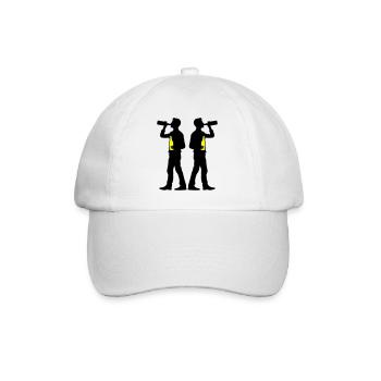 Trinker Bier - Baseballkappe - Weiß/Weiß - Vorne