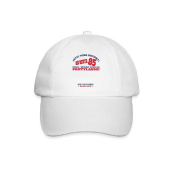 85th Birthday Man and Woman Guestbook - Baseball Cap - white/white - Front