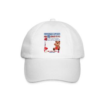 85th Birthday Man and Woman Guestbook - Baseball Cap - white/white - Front