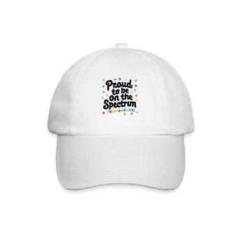 Fier d’être sur le spectre de la sensibilisation à l’autisme - Casquette classique - blanc/blanc - Devant