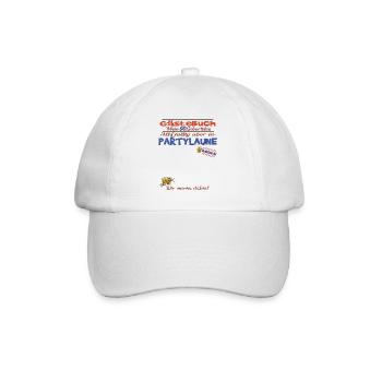 90th Birthday Man and Woman Guestbook - Baseball Cap - white/white - Front