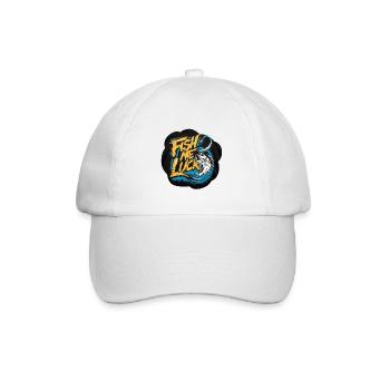 poisson Homme poissonnier Poisson et chance - Casquette classique - blanc/blanc - Devant