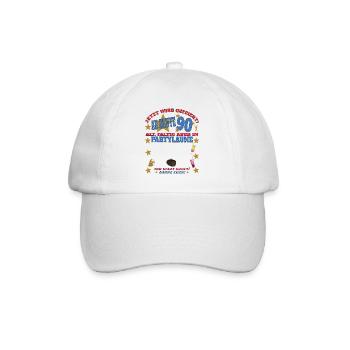 Livre d’or homme et femme 90e anniversaire - Casquette classique - blanc/blanc - Devant