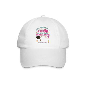 90th Birthday Man and Woman Guestbook - Baseball Cap - white/white - Front
