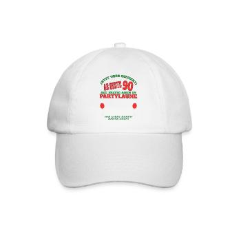 Livre d’or homme et femme 90e anniversaire - Casquette classique - blanc/blanc - Devant
