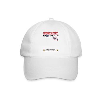 90th Birthday Man and Woman Guestbook - Baseball Cap - white/white - Front