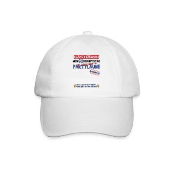 90th Birthday Man and Woman Guestbook - Baseball Cap - white/white - Front