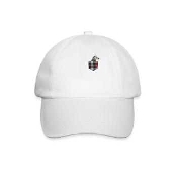 Zebra In Your Pocket Funny African Animal In Fake - Baseball Cap - white/white - Front