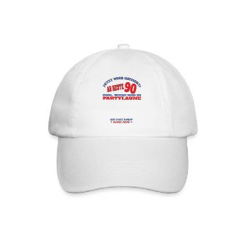 Livre d’or homme et femme 90e anniversaire - Casquette classique - blanc/blanc - Devant