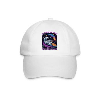 Pizza & Coffee Area - Baseball Cap - white/white - Front