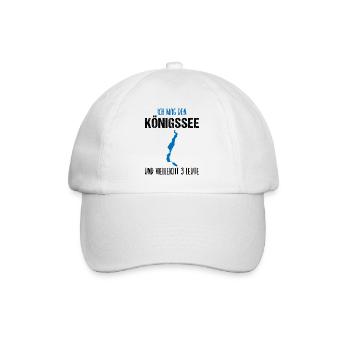 Königssee & 3 Freunde - Mehr nicht nötig! - Baseballkappe - Weiß/Weiß - Vorne