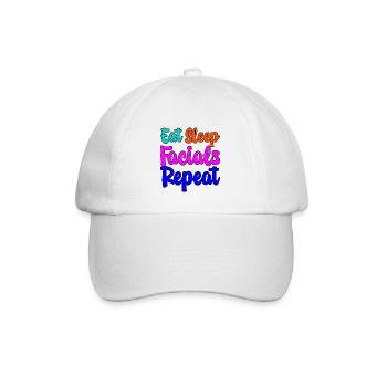 Manger des soins du visage Sleep Répéter 3 - Casquette classique - blanc/blanc - Devant