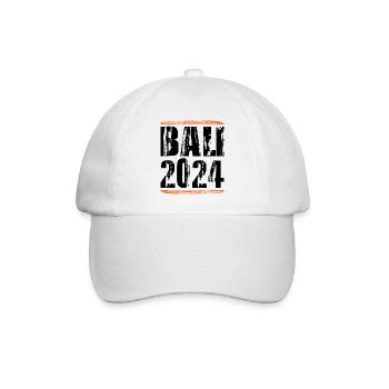 Bali 2024 Saying - Baseball Cap - white/white - Front