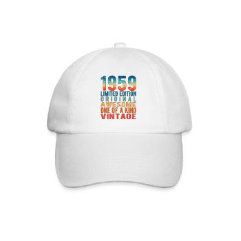 Edition limitée depuis 1959 Anniversaire Millésime 1959 - Casquette classique - blanc/blanc - Devant