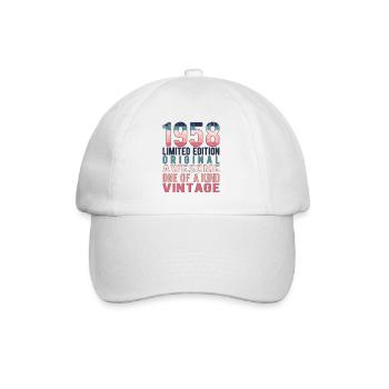 Limited Edition Since 1958 Birthday Vintage 1958 - Baseball Cap - white/white - Front