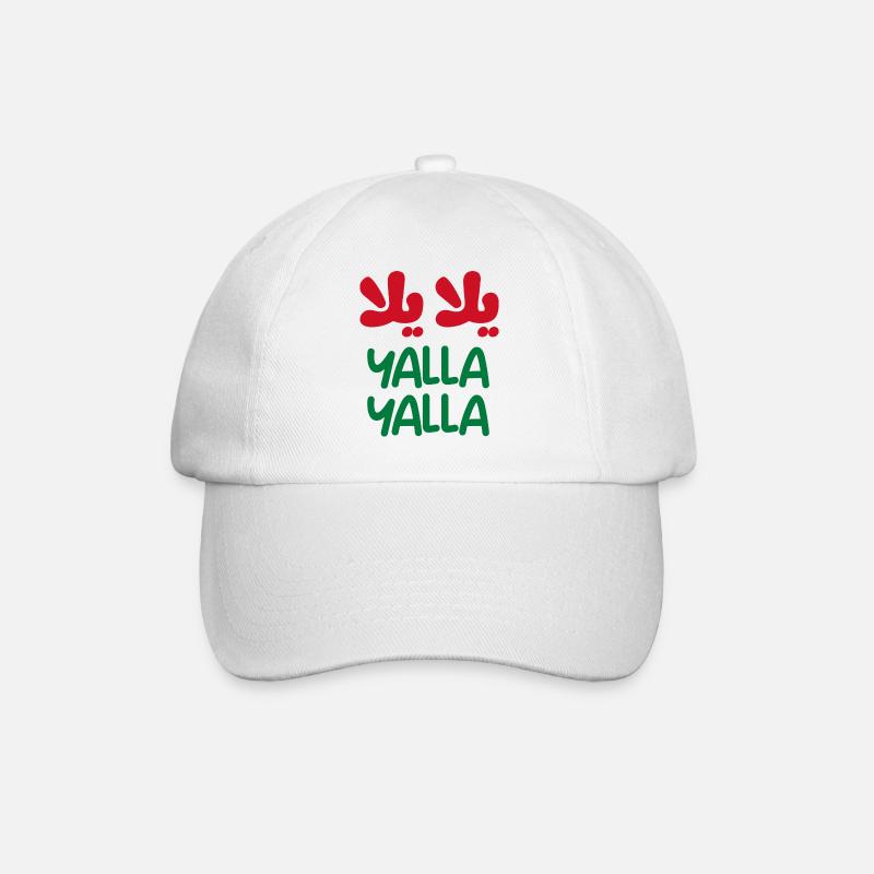 Yalla yalla - Baseballkappe - Weiß/Weiß