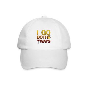 Je vais dans les deux sens 3 - Casquette classique - blanc/blanc - Devant