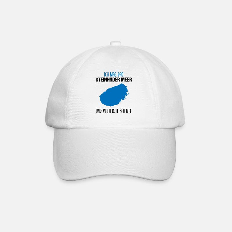 Steinhuder Meer & 3 Leute - Baseballkappe - Weiß/Weiß
