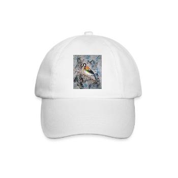 Peinture acrylique avec Stiglitz sur branche d’arbre - Casquette classique - blanc/blanc - Devant