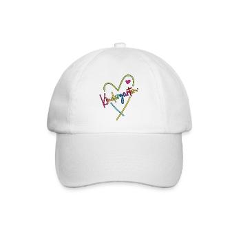 Cœur de maternelle - Casquette classique - blanc/blanc - Devant