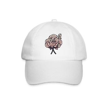 rose - Baseballkappe - Weiß/Weiß - Vorne