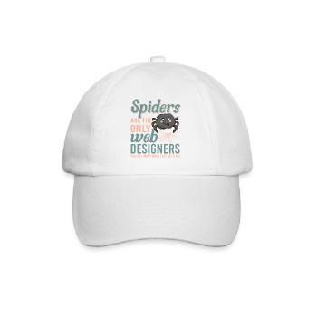 Tarantula Terrarium Amphibian Spider - Baseball Cap - white/white - Front