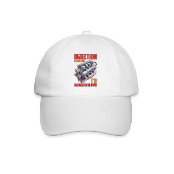 Injection Is Nice But I'd Rather Be Blown 16 - Baseball Cap - white/white - Front