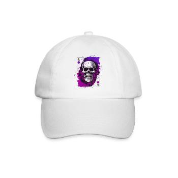 Kiss My Ace jeu de poker jeu de cartes casino saké - Casquette classique - blanc/blanc - Devant