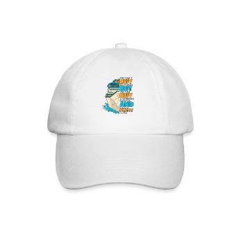 Ne peut pas acheter le bonheur mais boire une croisière - Casquette classique - blanc/blanc - Devant