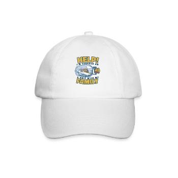 Je suis pris au piège sur un bateau avec ma croisière en famille - Casquette classique - blanc/blanc - Devant