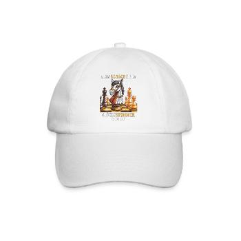 CHESS GAME LUCKY KNIGHT SHIRT - Baseball Cap - white/white - Front