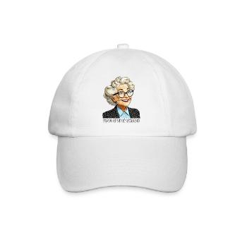 UNE FEMME ÂGÉE FIÈRE DE CE QUI A ACCOMPLI - Casquette classique - blanc/blanc - Devant