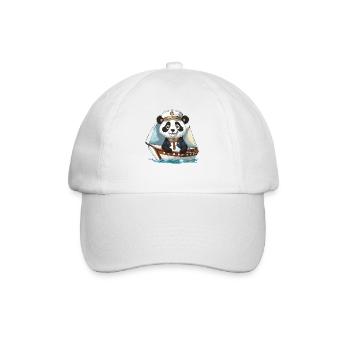 PANDA OURS NAVIGUANT - Casquette classique - blanc/blanc - Devant