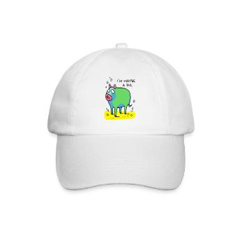 Farm animal, maybe a pig - Baseball Cap - white/white - Front