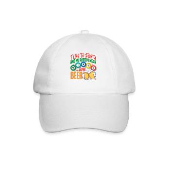 Joueur de bingo bière que j’aime faire la fête - Casquette classique - blanc/blanc - Devant