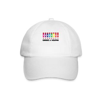 Joueur de bingo choisir une arme - Casquette classique - blanc/blanc - Devant