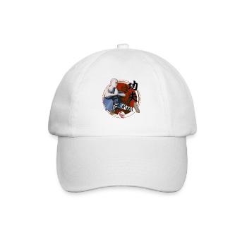 Shaolin Kung Fu - Baseballkappe - Weiß/Weiß - Vorne