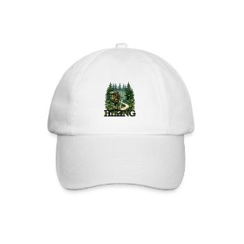 Hiking Adventure Mountaineering - Baseball Cap - white/white - Front