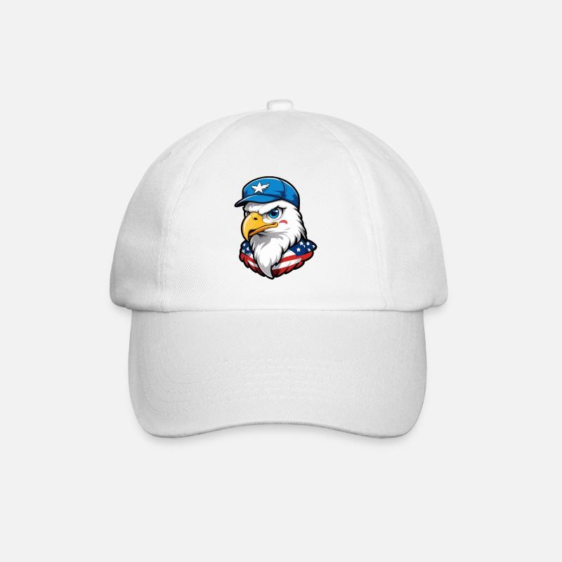 Aigle aviateur américain - Casquette classique - blanc/blanc