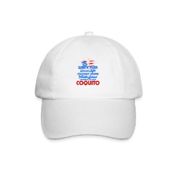 Coquito Recipe Puerto Rican Coconut Rum Drink - Baseball Cap - white/white - Front