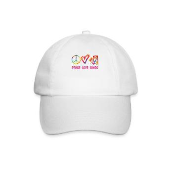 Bingo Player Tie Dye Peace Love - Baseball Cap - white/white - Front