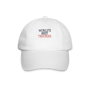 World's Best Trucker Trucker Legends Truckie - Baseball Cap - white/white - Front