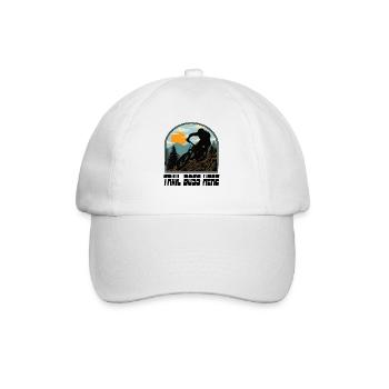 Downhill Mountain Bike Mtb Mountain Bike Biking - Baseball Cap - white/white - Front
