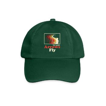 Bogensport Bogenschütze Bogenschießen Pfeil Bogen - Baseballkappe - Flaschengrün - Vorne