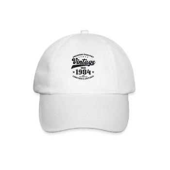 Vintage May 1984 Vintage 1984 Birthday 1984 - Baseball Cap - white/white - Front