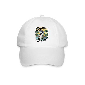Drôle de requin avec des lunettes de soleil vacances d’été - Casquette classique - blanc/blanc - Devant