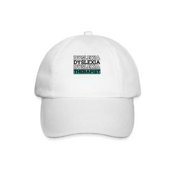Thérapeute en dyslexie Thérapeute en dyslexie et en apraxie - Casquette classique - blanc/blanc - Devant