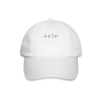 Correctional Officer Heartbeat Corrections Officer - Baseball Cap - white/white - Front